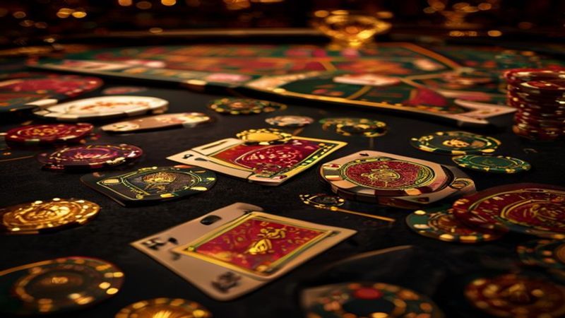 Minh họa bàn baccarat trực tiếp